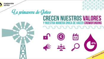 Goteo Spring: lowering the commission, raising our values
